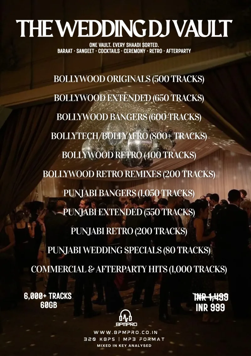 The Wedding DJ Vault: 11 crates of Bollywood, Punjabi, Bollytech and Commercial hits for weddings, clubs and corporate